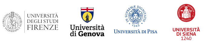 Loghi delle Università di Firenze, Siena, Pisa e Genova